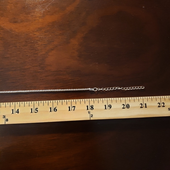 Simulated Turquoise Silvertone Necklace New - Picture 3 of 3